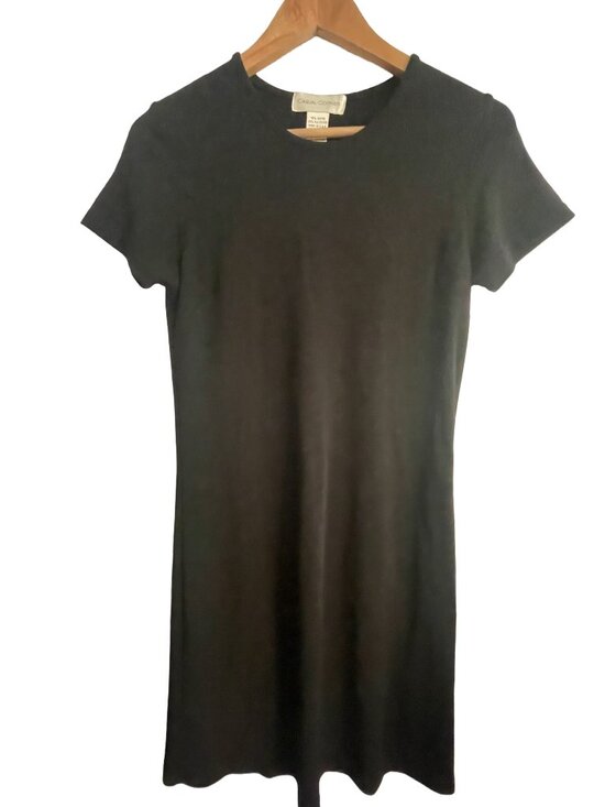 Casual Corner Dresses & Skirts - Casual Corner Black Dress Womens Small Short Sleeve A Line Knee Length Classic